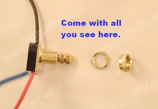 Brass 3 Way Rotary Switch Metal Two Circuit sku2154 - Click Image to Close
