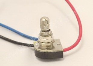 Chrome 3 Way Rotary Switch Metal Two Circuit sku2155 - Click Image to Close