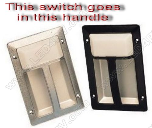 Push button switch with rubber boot and 4 in wire SKU562