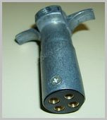 4 Round Metal Plug SKU435