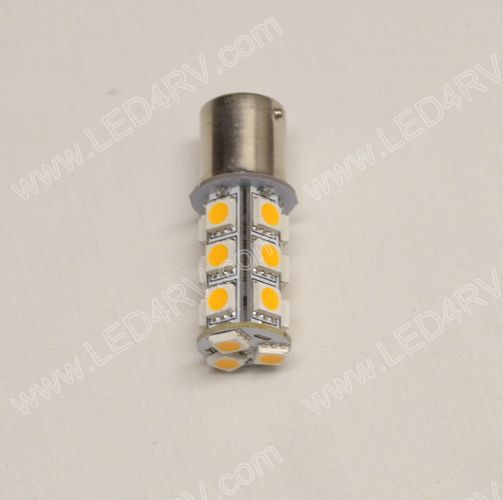Amber LED Cluster Bulb with 18 5050 Diodes sku2500