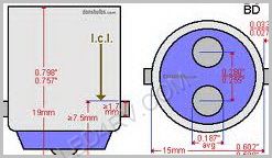 1142 Warm White 13 SMD Cluster LED SKU581