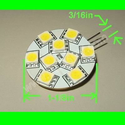 9 LED Bright White Chip at 6-7000 kTemp SKU2193