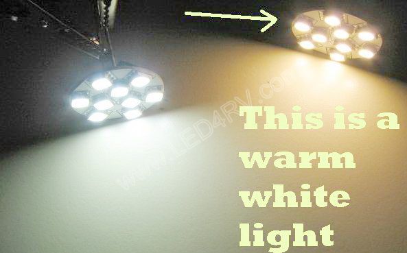9 LED Warm White Reading Spot at 3-3500 kTemp SKU130 - Click Image to Close