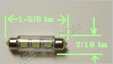 Festoon 3 LED Warm White F3LED-WW SKU185