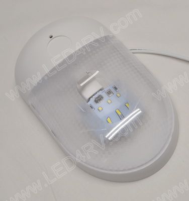 Inside Wet Location Bright White LED Dome Light sku2574