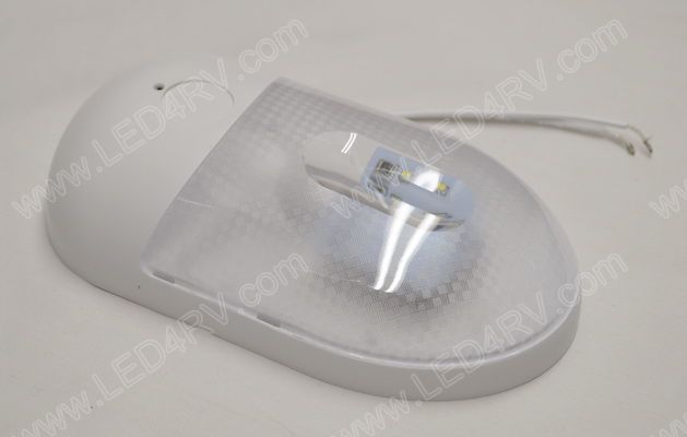 Inside Wet Location Bright White LED Dome Light sku2574