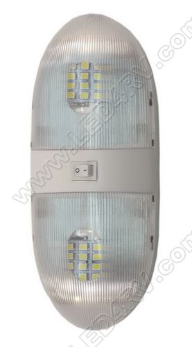 Warm White LED Double Pan Cake Dome Light SKU243