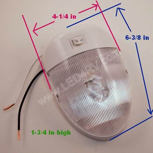 Bright White LED Single Pan Cake Dome Light SKU246