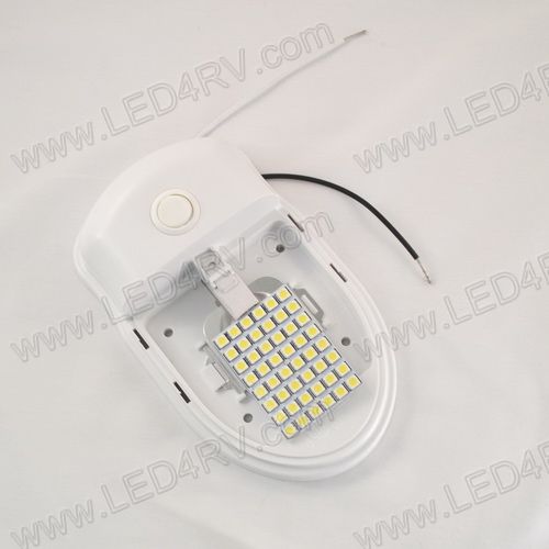 Interior 48 Warm White LED Dome Light with Switch SKU1934 - Click Image to Close