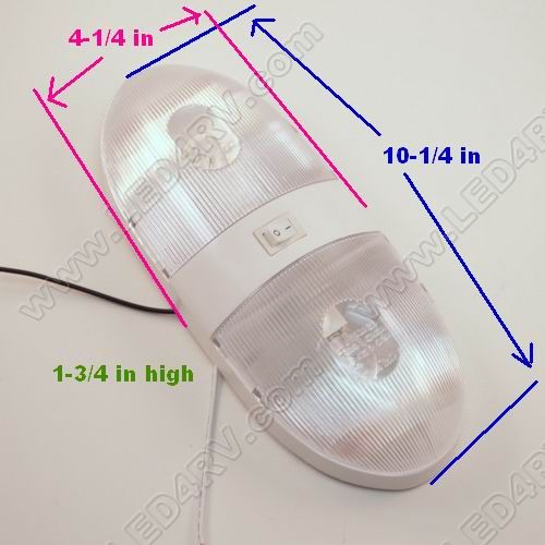 Double Pan Cake Dome Light with 921 incandescent bulb SKU271 - Click Image to Close