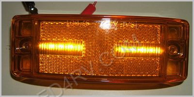 Amber 8 LED Clearance Marker Light LED21Y SKU414