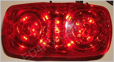 13 Red LED Sealed Bullseye Running Light SKU233 - Click Image to Close