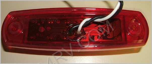 Chrome Bezel Marker-Clearance LED Light LED542R SKU633 - Click Image to Close
