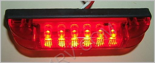 Thin 6 LED Red Clearance Light LED599R SKU237