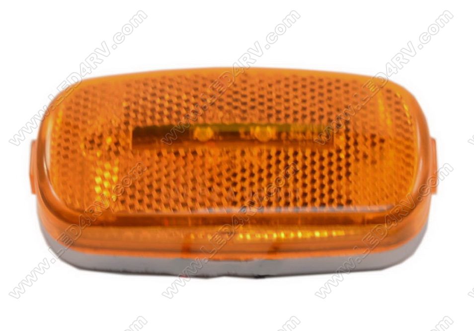 9 LED Amber Running Light with reflective reflex Lens SKU239 - Click Image to Close