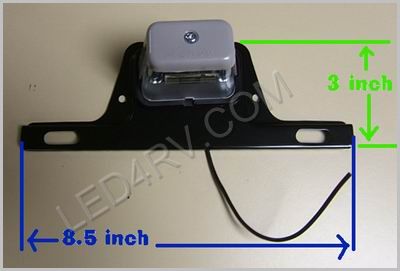 LT2034 License Plate holder with Light SKU253 - Click Image to Close