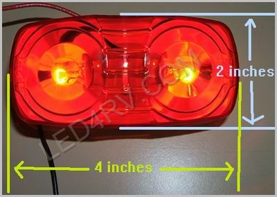 Double Bullseye Red Marker Light LT506R SKU260