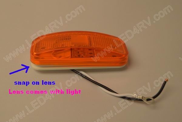 6 Diode Amber LED running or Marker Light SKU445