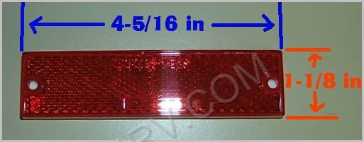 Thin Red Reflector LT204R SKU388