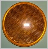 Amber 3-3/16 in Round Reflector LT210Y SKU387 - Click Image to Close