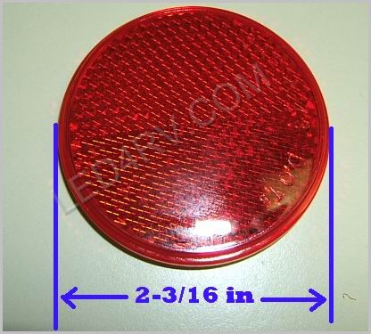 Red Peel and Stick Reflector LT216R SKU385