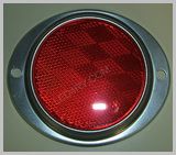 3 in Red Reflector in Aluminum Housing LT218R SKU383 - Click Image to Close