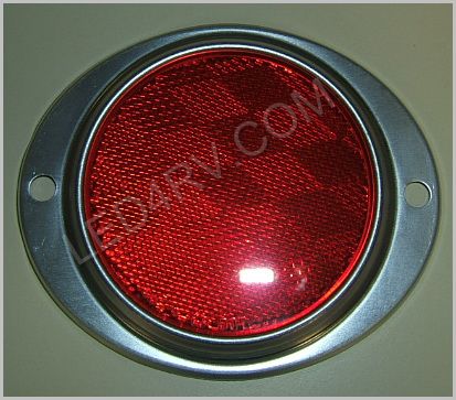 3 in Red Reflector in Aluminum Housing LT218R SKU383 - Click Image to Close