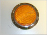 Amber Chrome Bezel Peel and Stick Reflector LT238Y SKU431