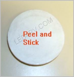Amber Chrome Bezel Peel and Stick Reflector LT238Y SKU431