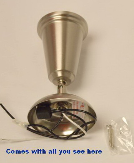 Warm White Brushed Nickel Reading Light sku2276