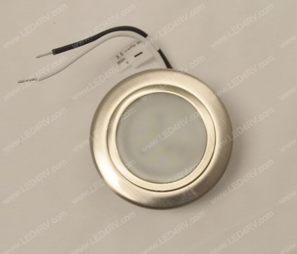 Bright White LED Brushed Nickel Down Light SKU2302 - Click Image to Close