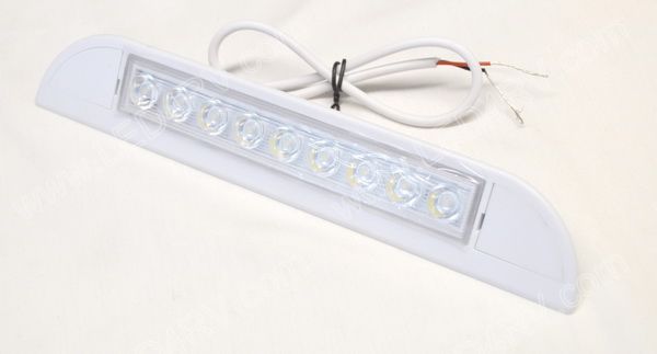 Triangle Shaped 9 LED 12 Volt White Light sku2411