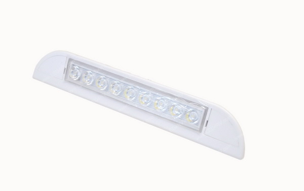 Triangle Shaped 9 LED 12 Volt White Light sku2411