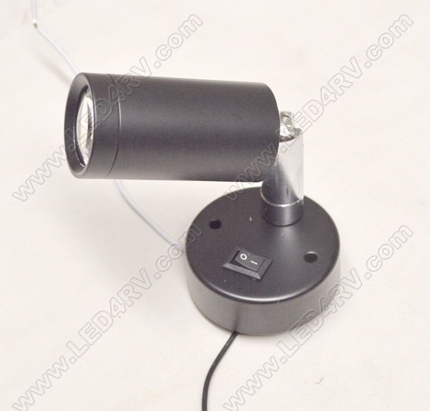 LED Reading Light Black with Switch sku2697 - Click Image to Close