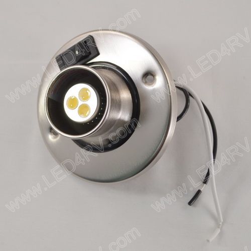 Brushed Nickel Warm White Eyeball Style Reading light SKU1958