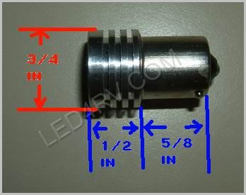 Aluminum Base 1.5 Watt Bright White Spot SKU591