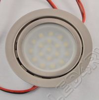 18 Warm White LED Brushed Nickel Down Light SKU135