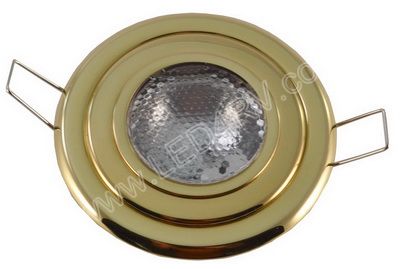 Premium Flush Mount Overhead Halogen Light Polished brass SKU156