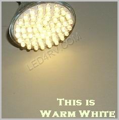 GU10 Warm White 60 LED 12volt Spot SKU372