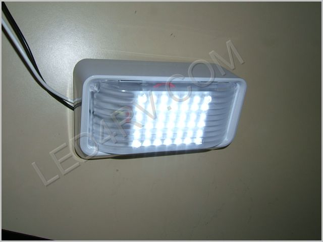 Patio LED Light 6 by 3.25 inch Bright White in White SKU255