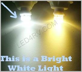 Bright White T10 wedge 9 LED light T10BW9Spot SKU2281