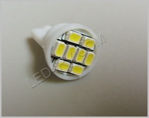T-10 Bright White Light with 8 1210 SMD LEDs T10BW8-1210 SKU329 - Click Image to Close