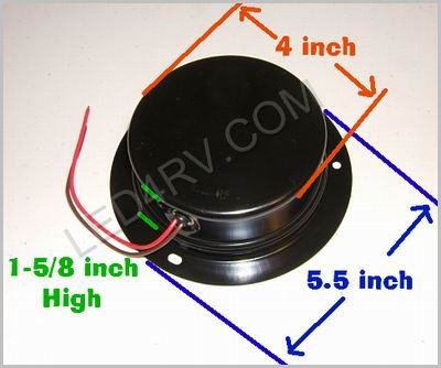 4 inch LED Stop Tail Turn Metal Housing LED1611R SKU425