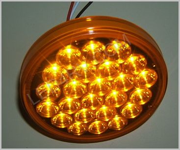 40 Series 4in. Round Amber LED Stop-Turn-Tail Lamp SKU436