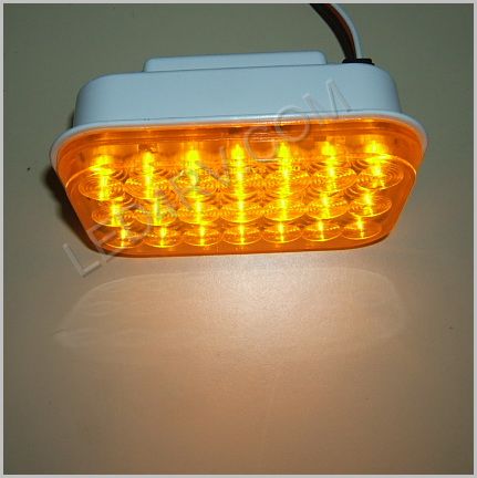 Rectangle Amber Stop-Tail-Turn 21 LED LED452Y SKU417