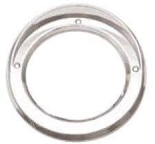 Chrome Bezel for 4 in Tail Light with Visor Sku1954