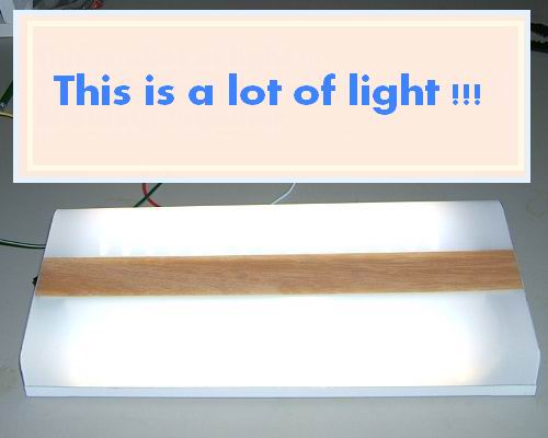 2 stage Warm White LED kit- 4 strips for 18in Light. SKU217
