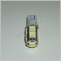 Warm White 9 LED T10 socket T10-9WW SKU326 - Click Image to Close