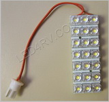 T10 Socket 21LED Bright White Pad SKU330